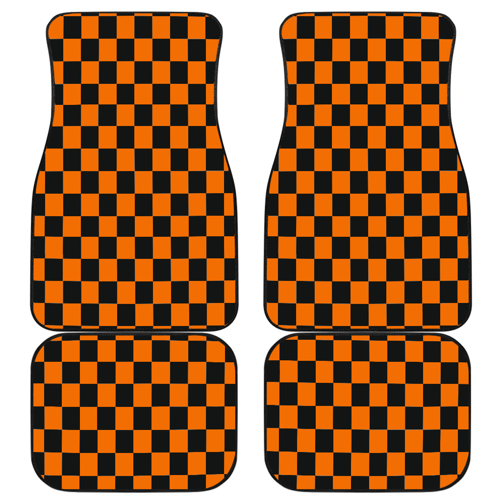 Racing Checkered Flag Car Mats