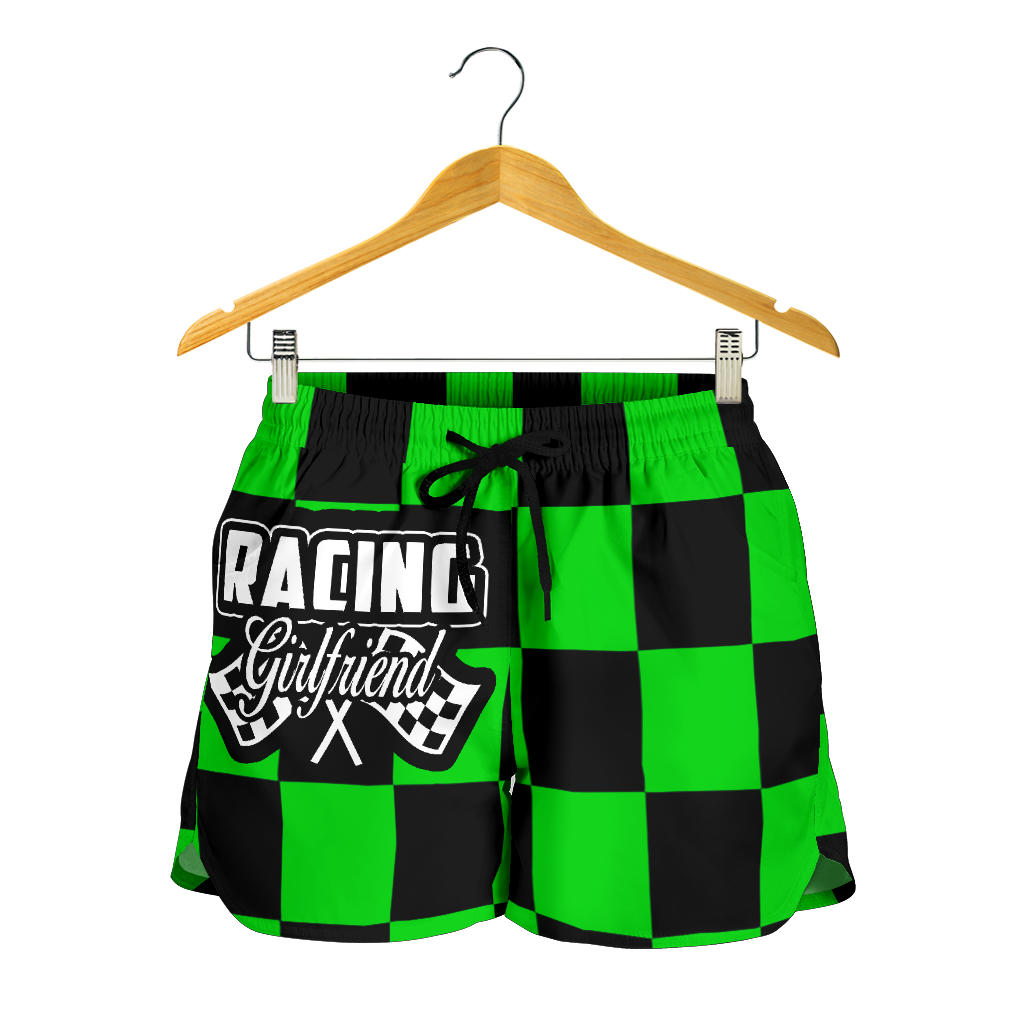 Racing Girlfriend Checkered Shorts