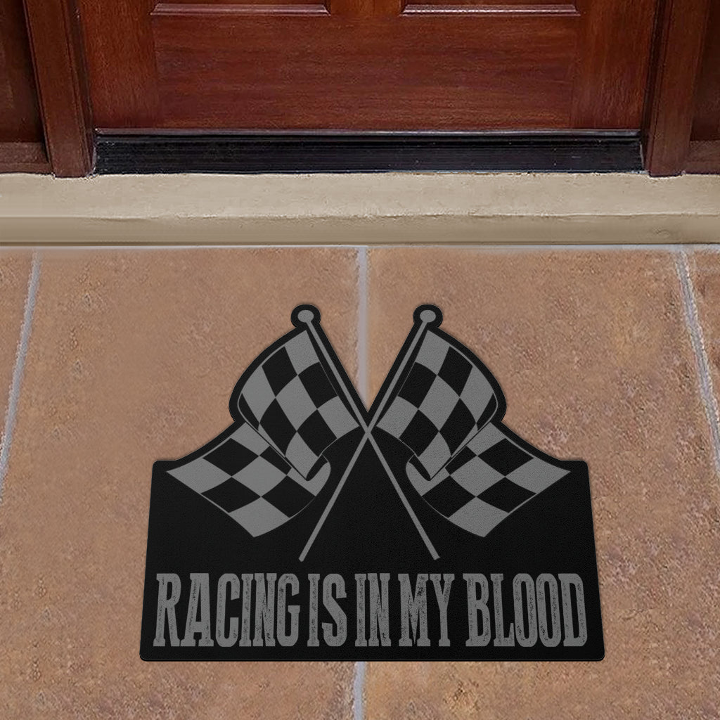 Racing Shaped Door Mats