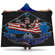 Dwarf Car Racing Forever USA Hooded Blanket