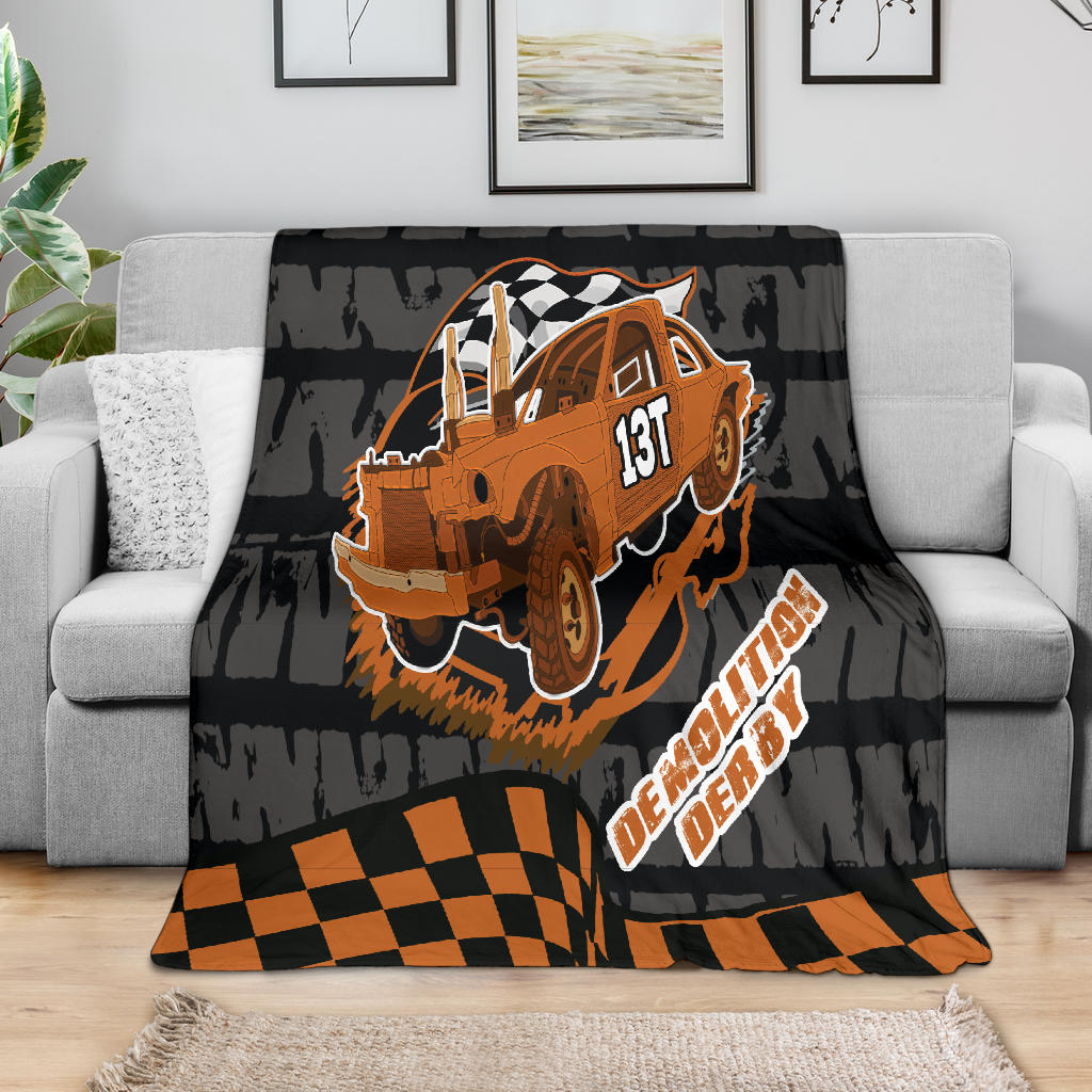 Custom Demolition Derby Blanket