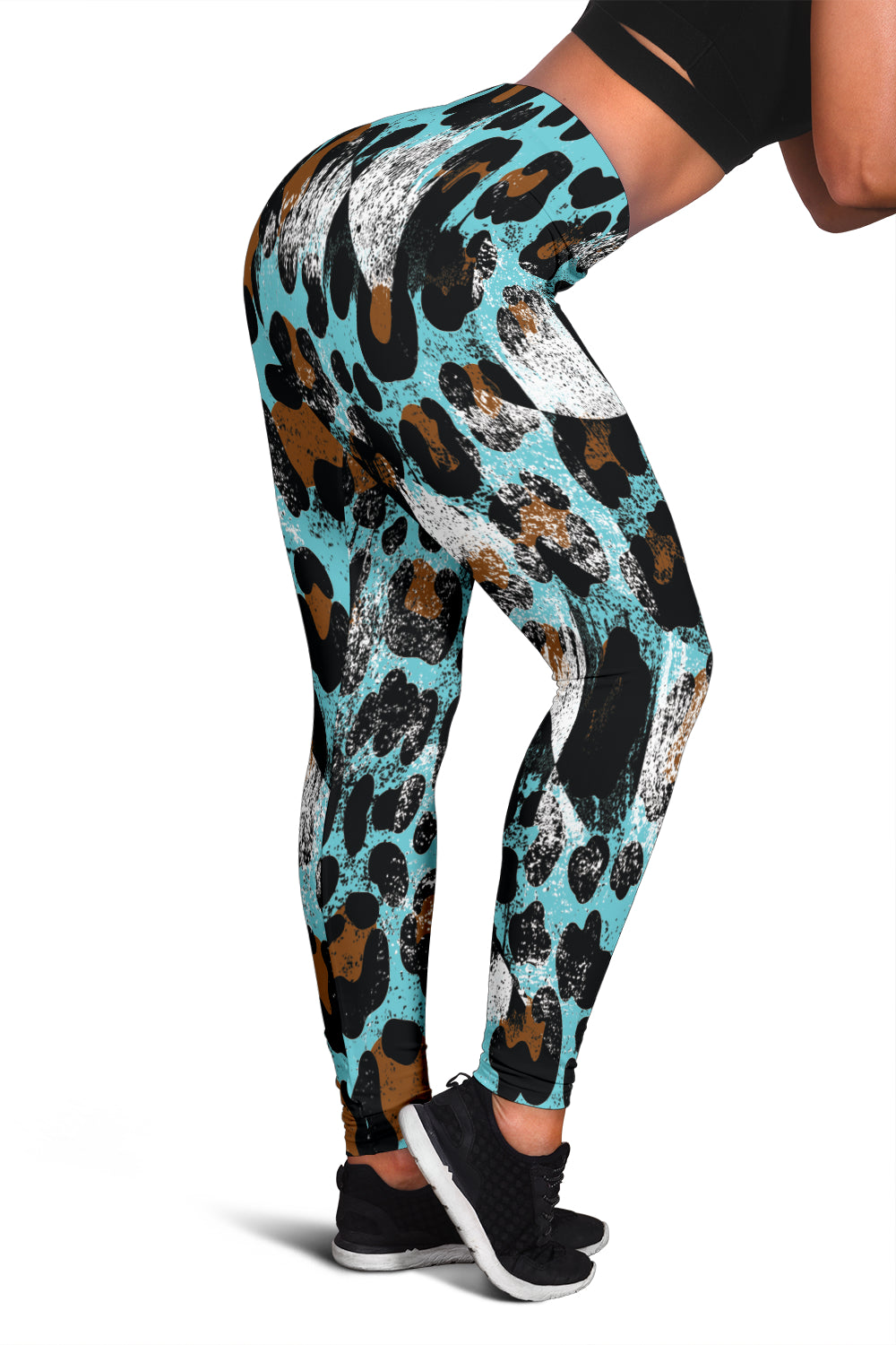 Racing Leopard Checkered Leggings