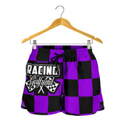 Racing Girlfriend Checkered Shorts