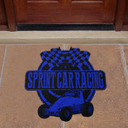 Custom shaped sprint car non-wing door mat