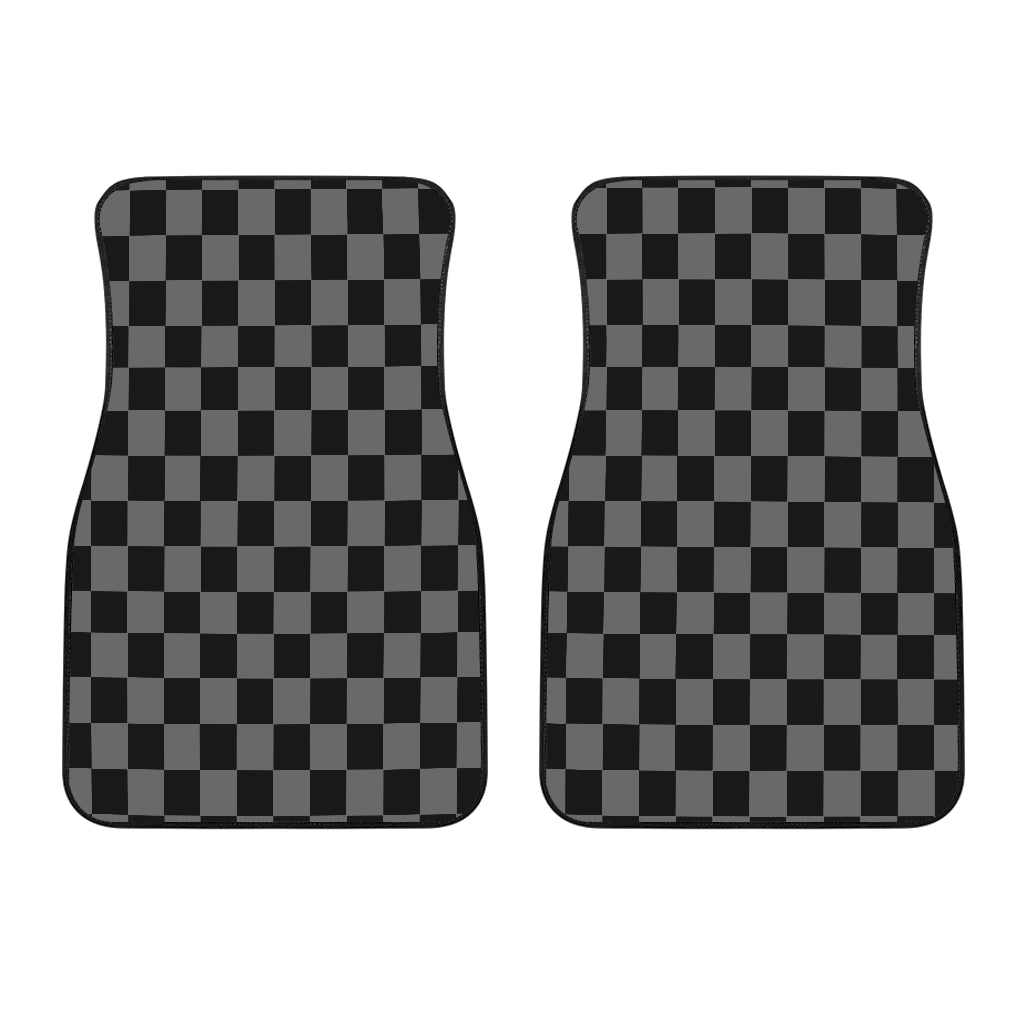 Racing Checkered Flag Car Mats