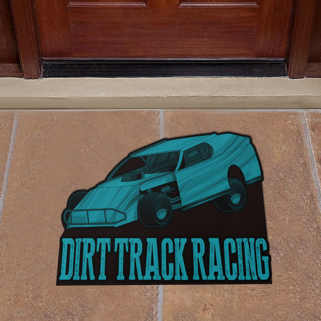 Custom shaped dirt modified door mat