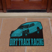 Custom shaped dirt modified door mat
