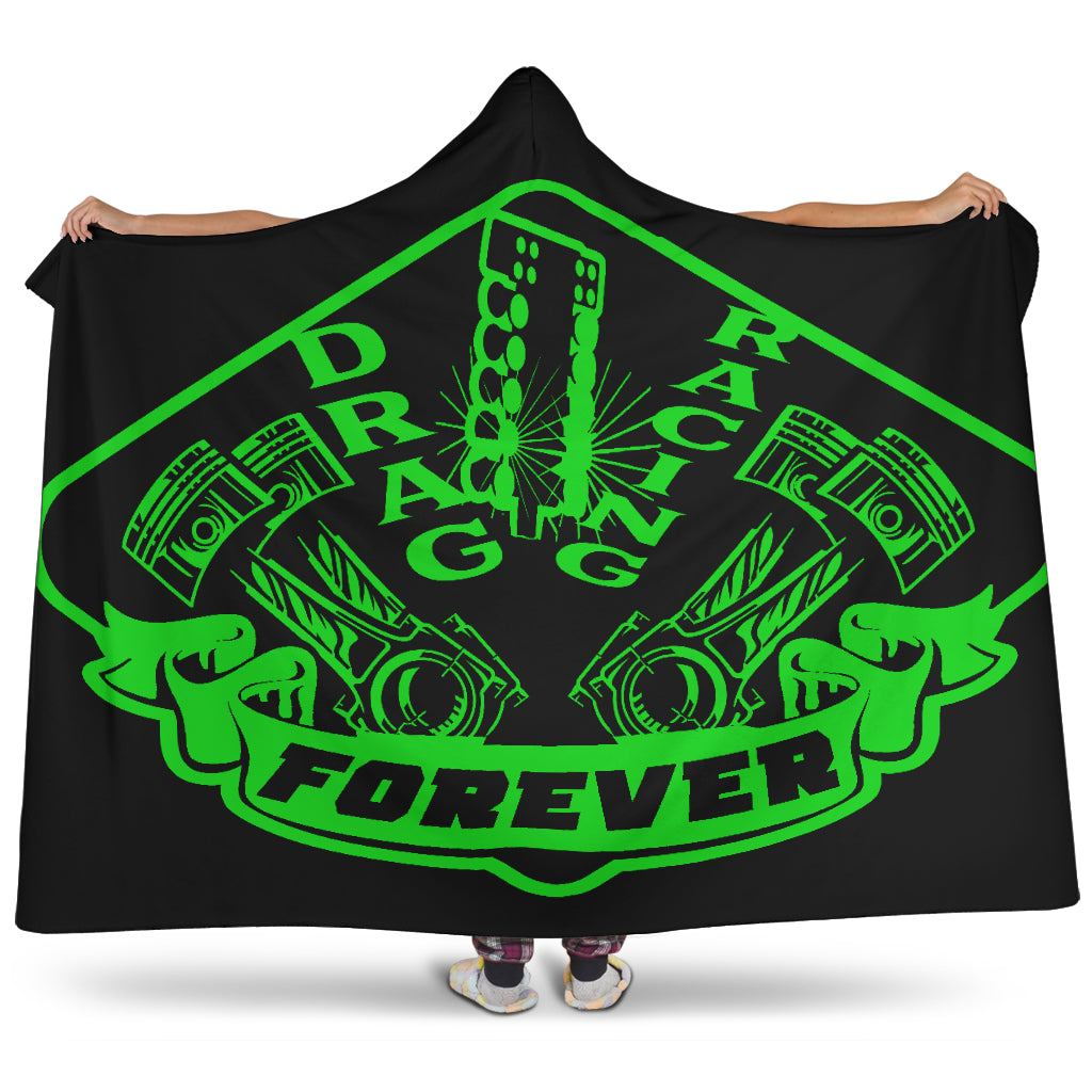 Drag Racing Forever Hooded Blanket