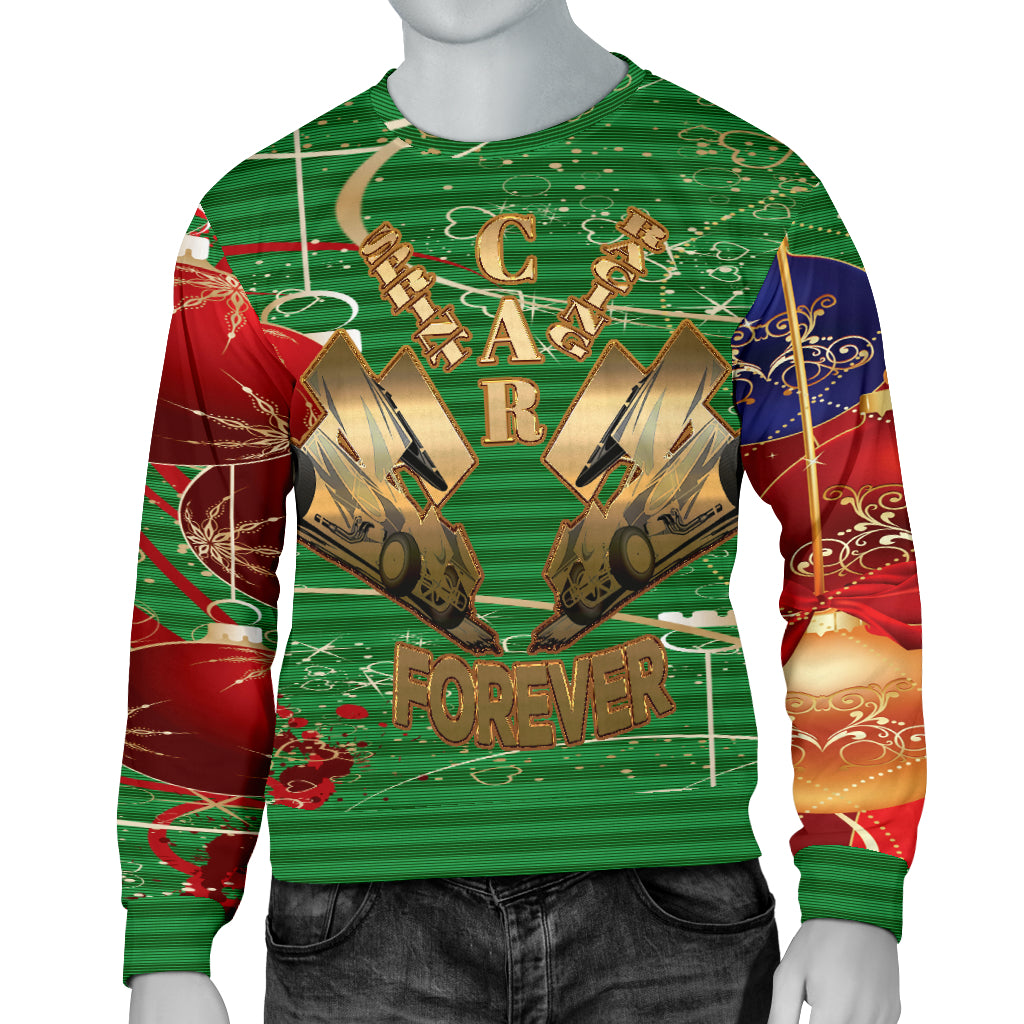 Sprint Car Racing Ugly Men's Sweater