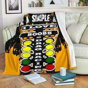 I'm A Simple Man Drag Racing Blanket