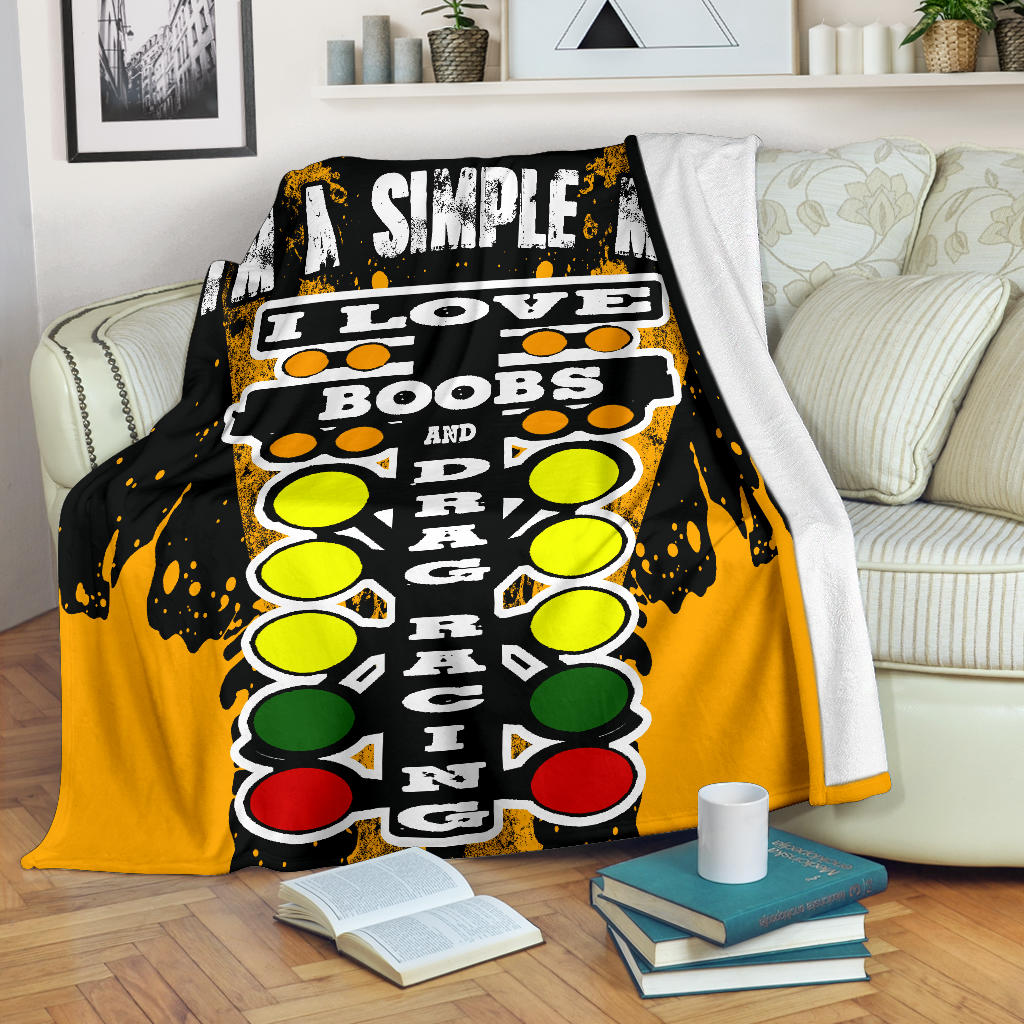 I'm A Simple Man Drag Racing Blanket