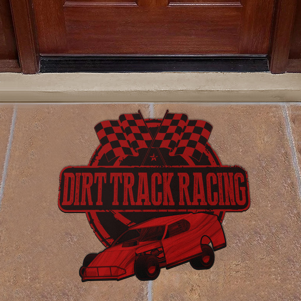 Custom shaped dirt modified door mat
