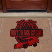 Custom shaped dirt modified door mat