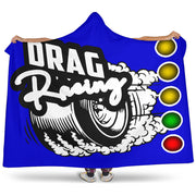 Drag Racing Hooded Blanket