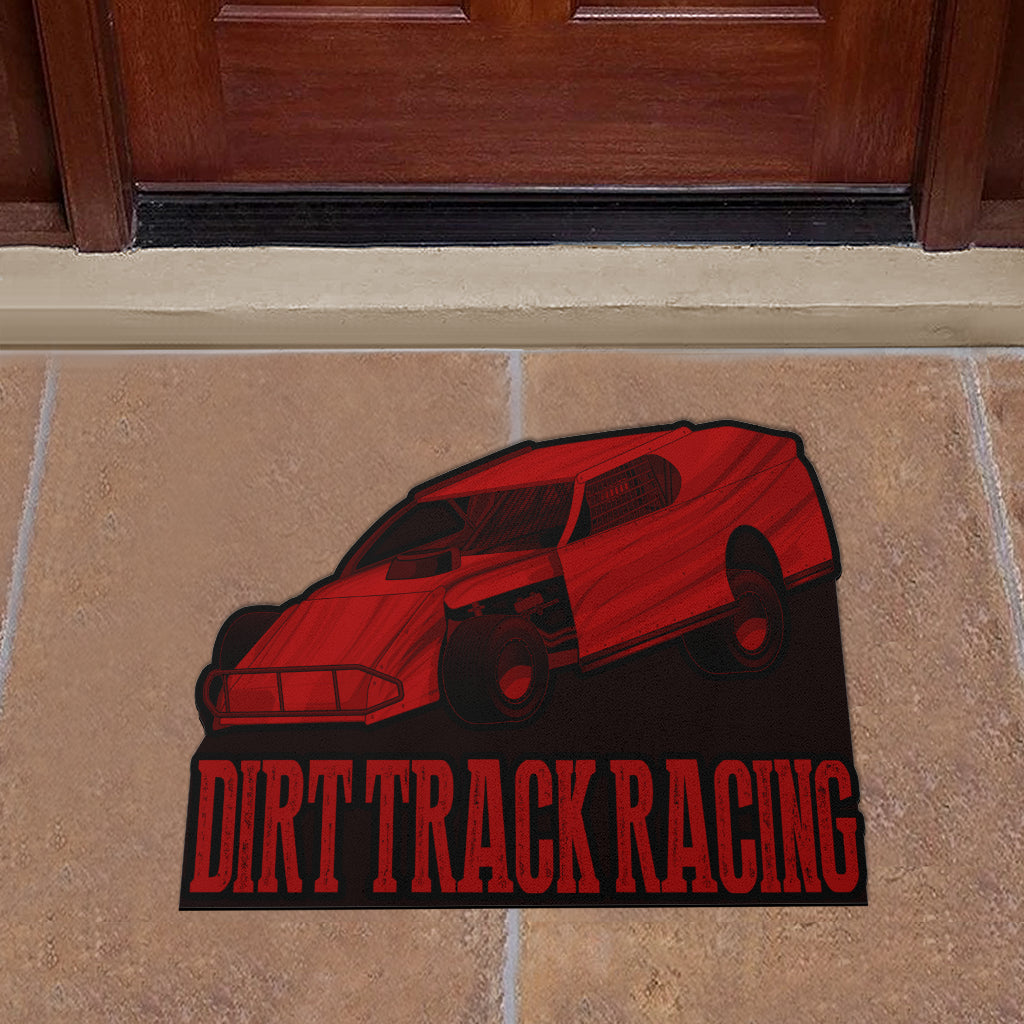 Custom shaped dirt modified door mat
