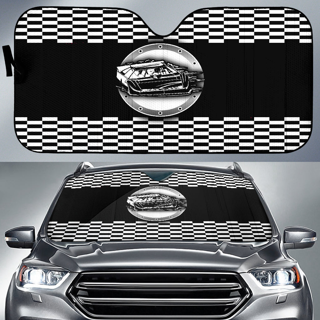 Dirt Racing Late Model Windshield Sun Shade V3