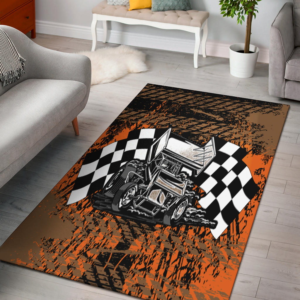 Sprint Car Racing Rug