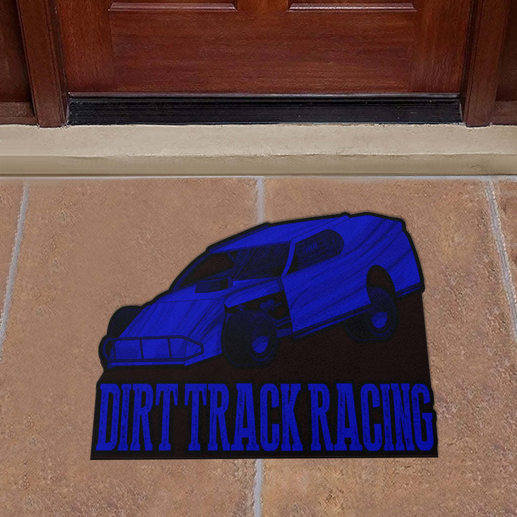 Custom shaped dirt modified door mat