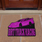 Custom shaped sprint car door mat