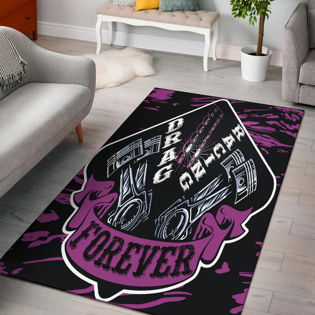 Drag Racing Forever Rug