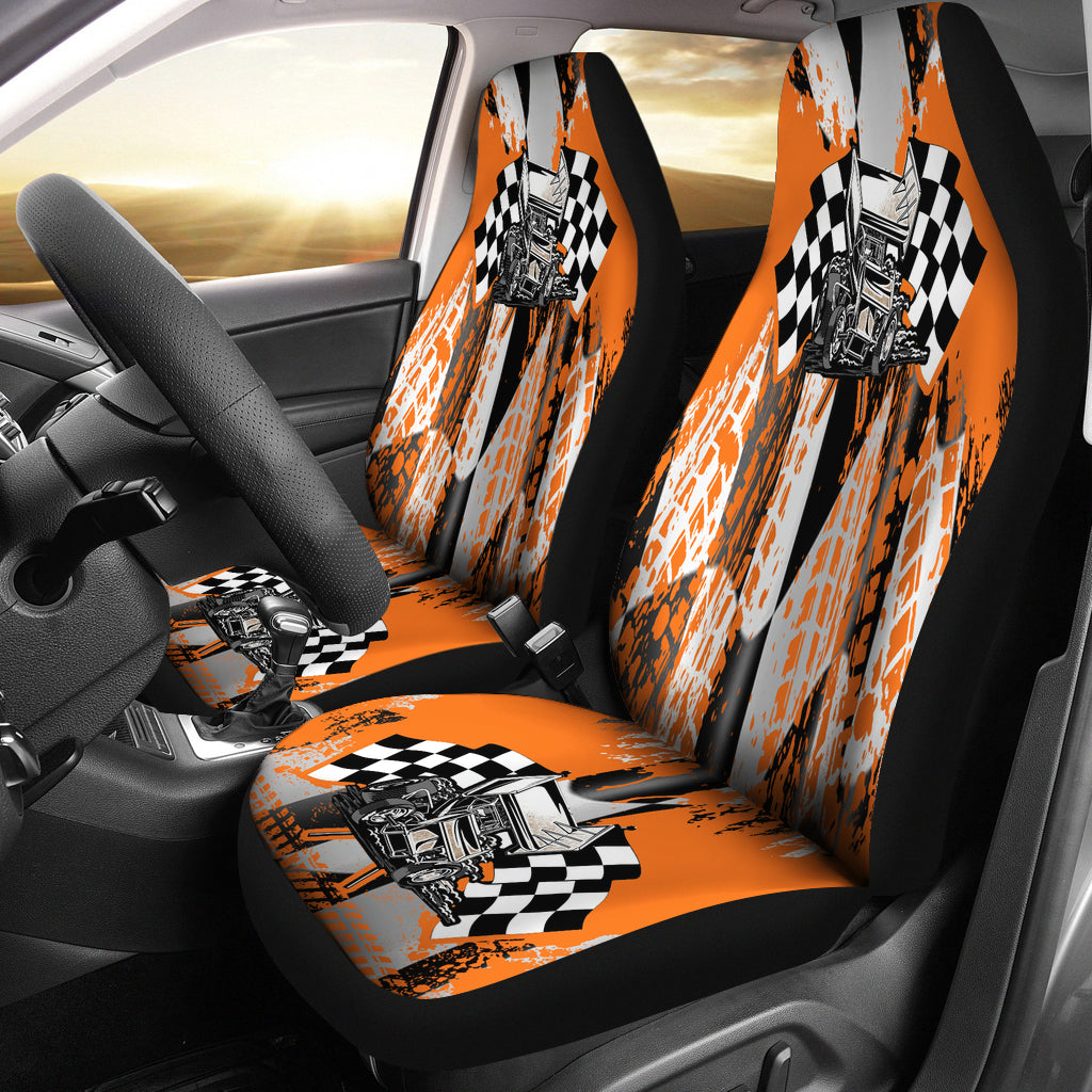 Racing Seat Covers Sprint Car Orange (Set of 2)