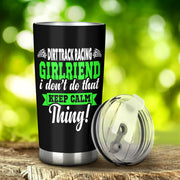 dirt track racing girlfriend tumbler