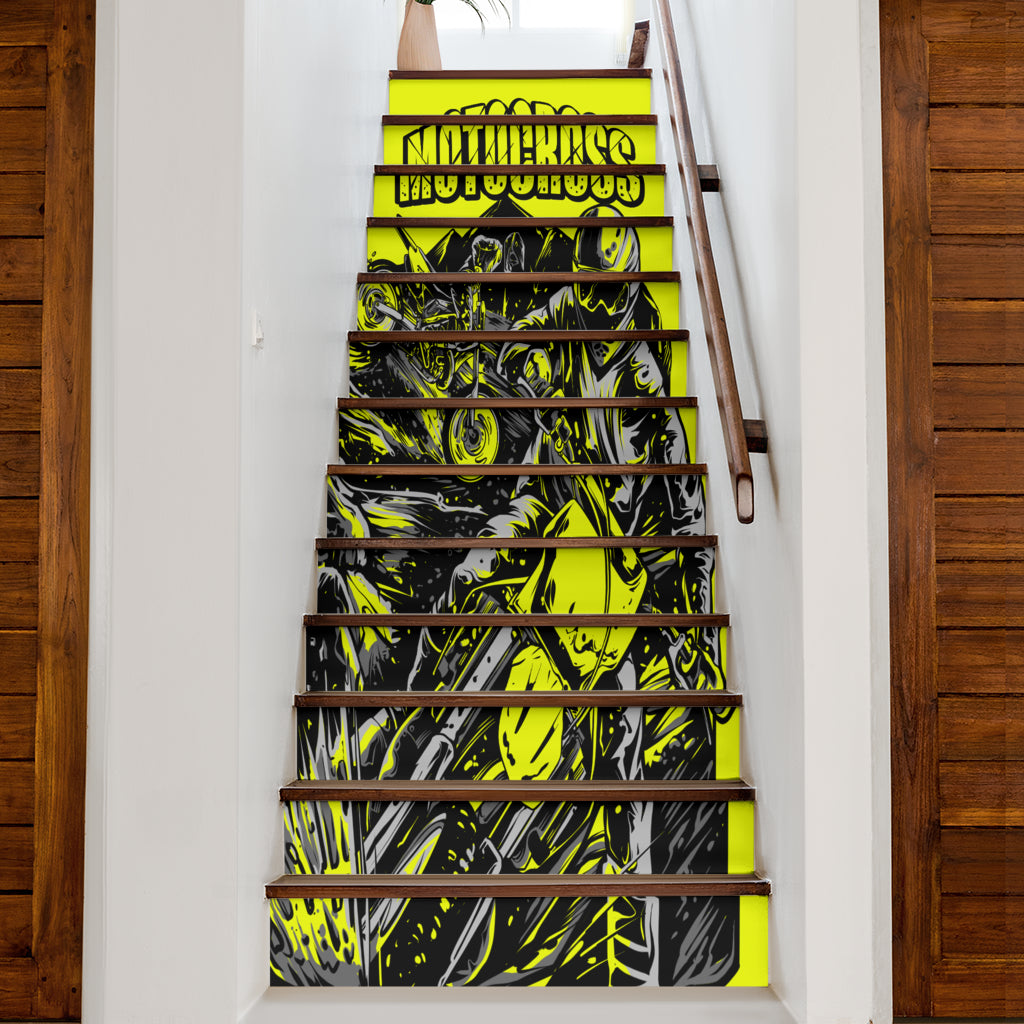 Motocross Stair Stickers
