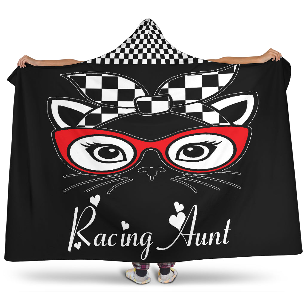 Racing Aunt Hooded Blanket