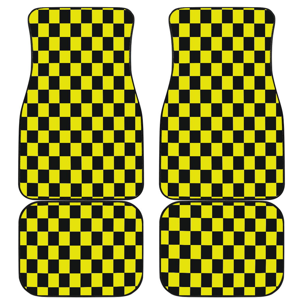 Racing Checkered Flag Car Mats