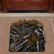 Custom Shaped Motocross Door Mat