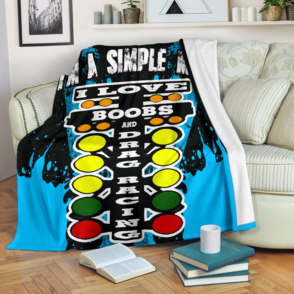 I'm A Simple Man Drag Racing Blanket