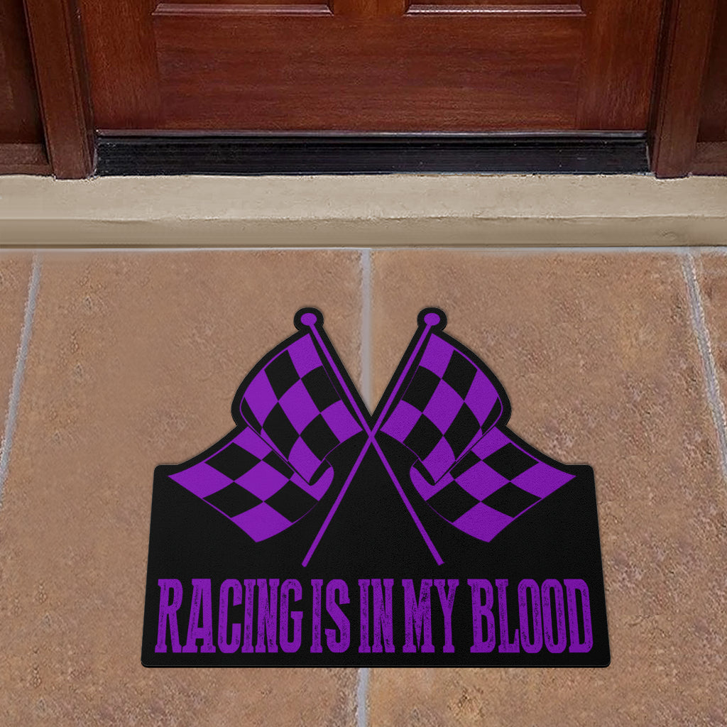 Racing Shaped Door Mats