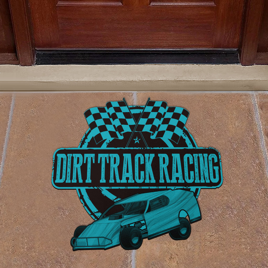 Custom shaped dirt modified door mat