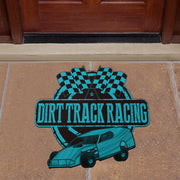Custom shaped dirt modified door mat
