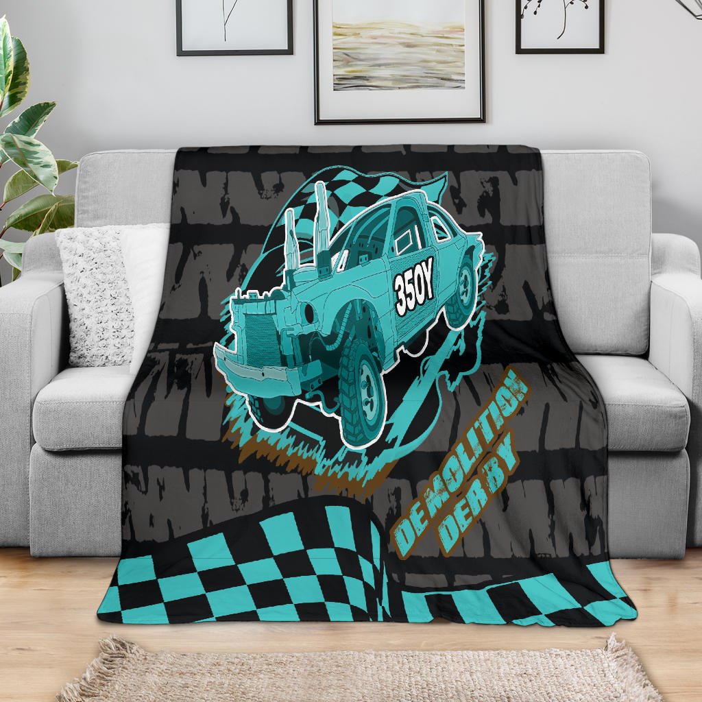 Custom Demolition Derby blanket