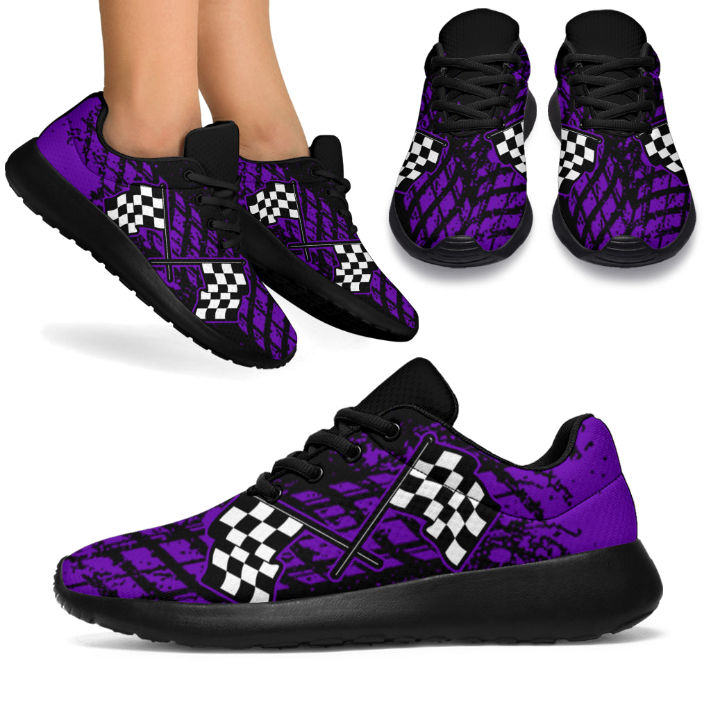 Motocross Slip On Shoes Purple
