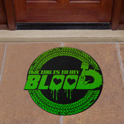 Racing Is In My Blood Custom Shaped Door Mat