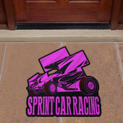 Custom shaped sprint car door mat
