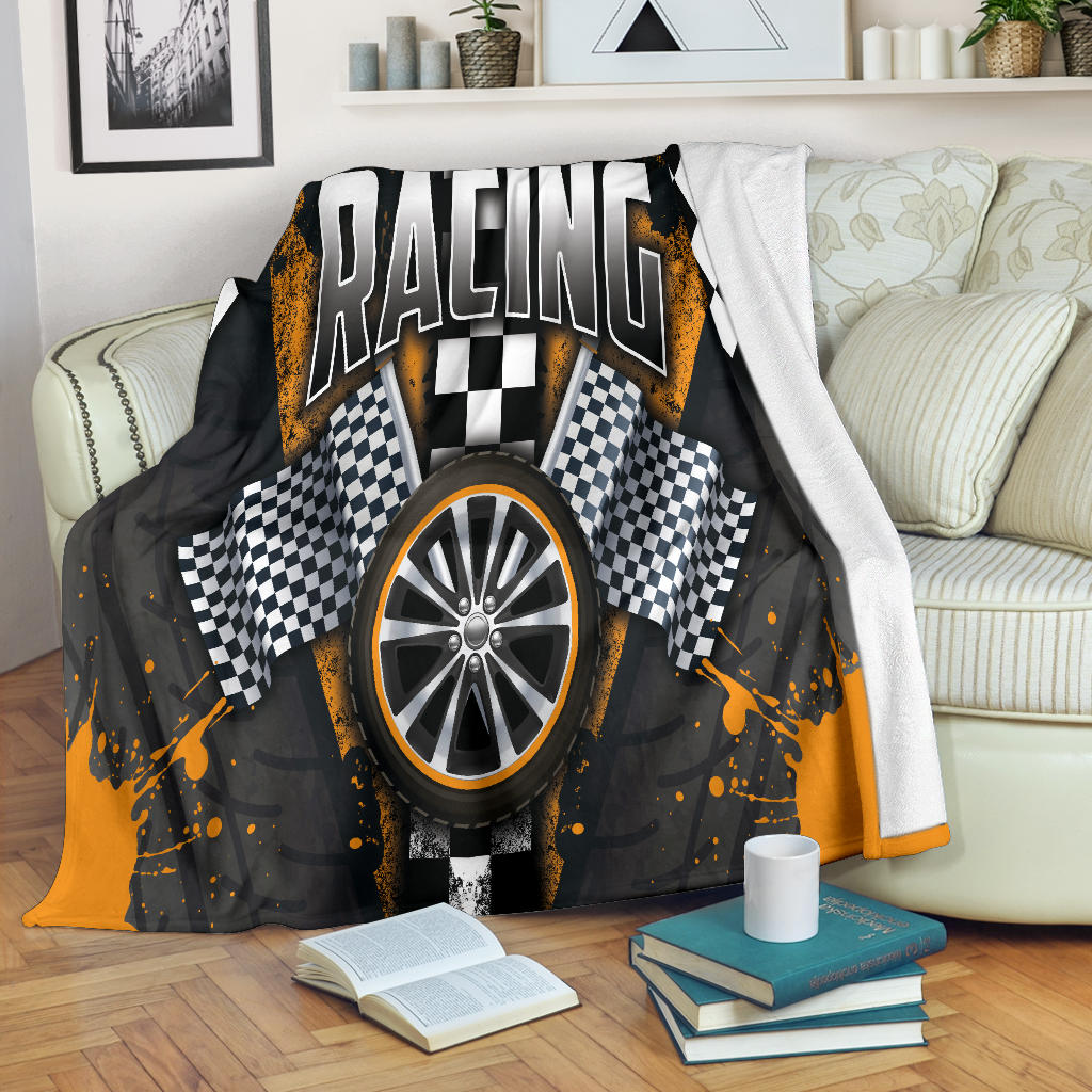 Racing Orange Blanket