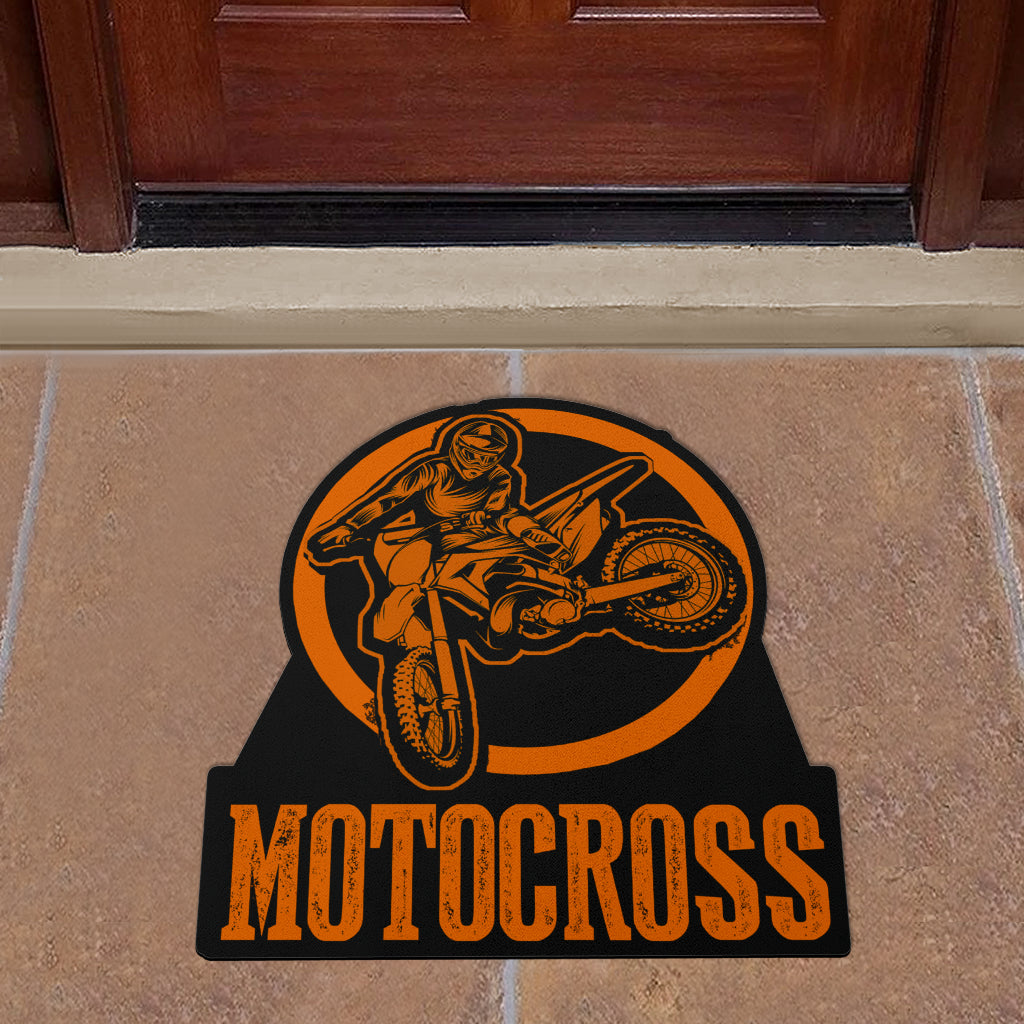 Custom Shaped Motocross Door Mat