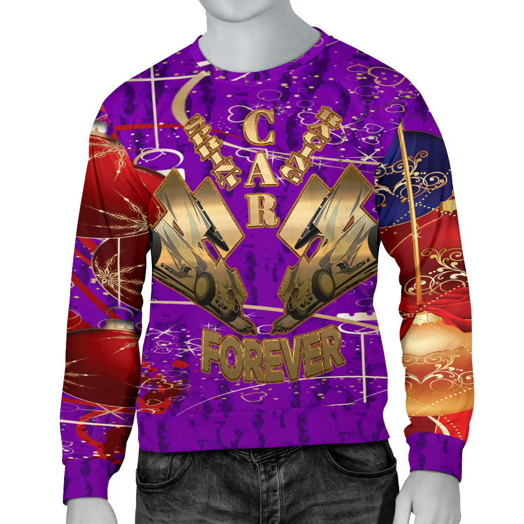 Sprint Car Racing Ugly Men's Sweater
