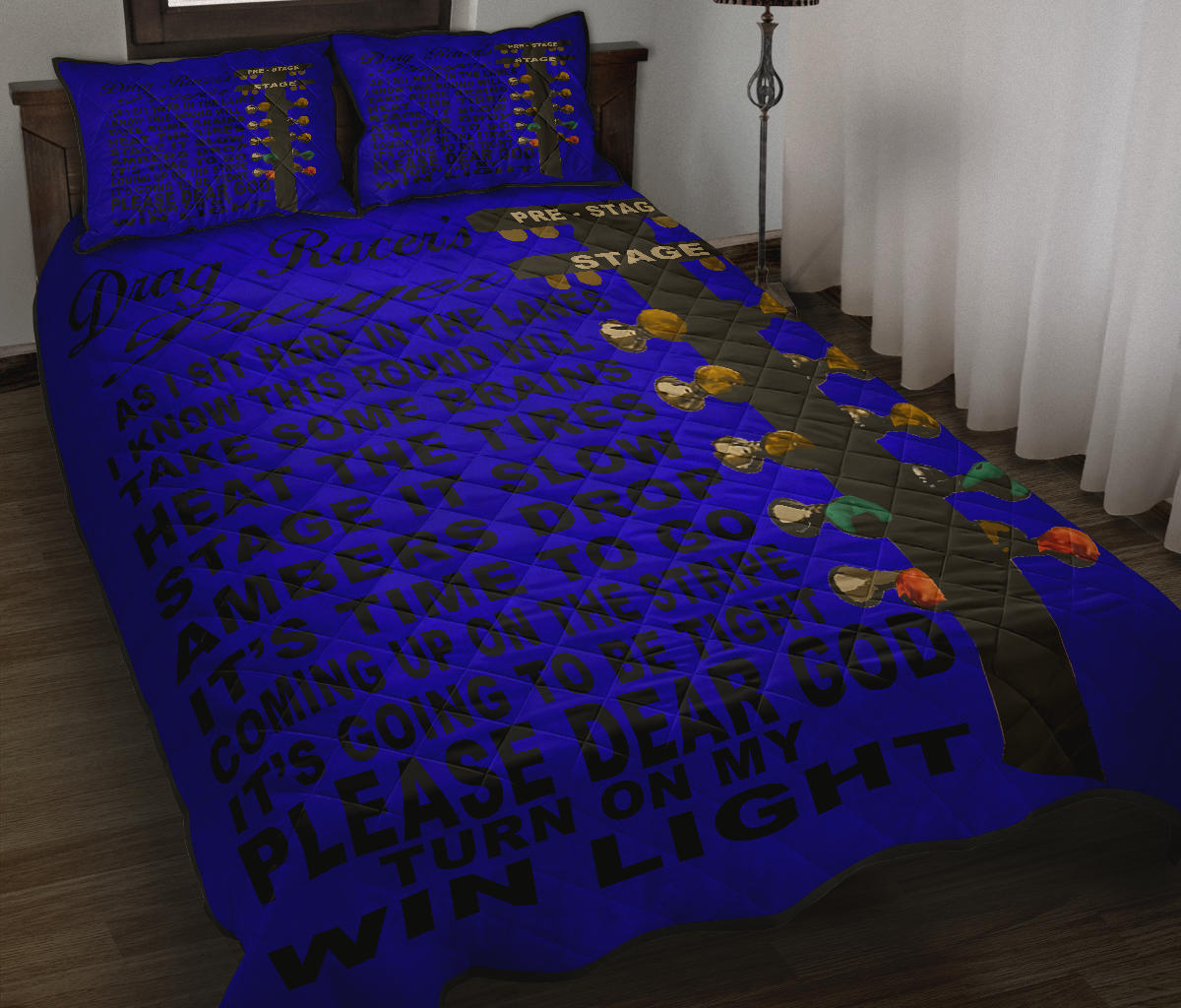 Drag Racer's Prayer Quilt Bed Set