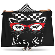 Racing Girl Hooded Blanket