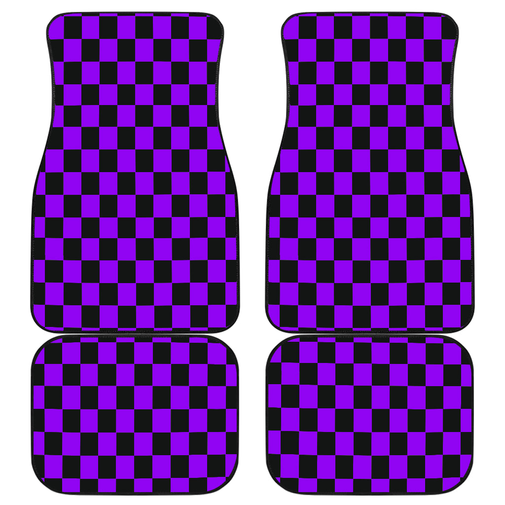 Racing Checkered Flag Car Mats