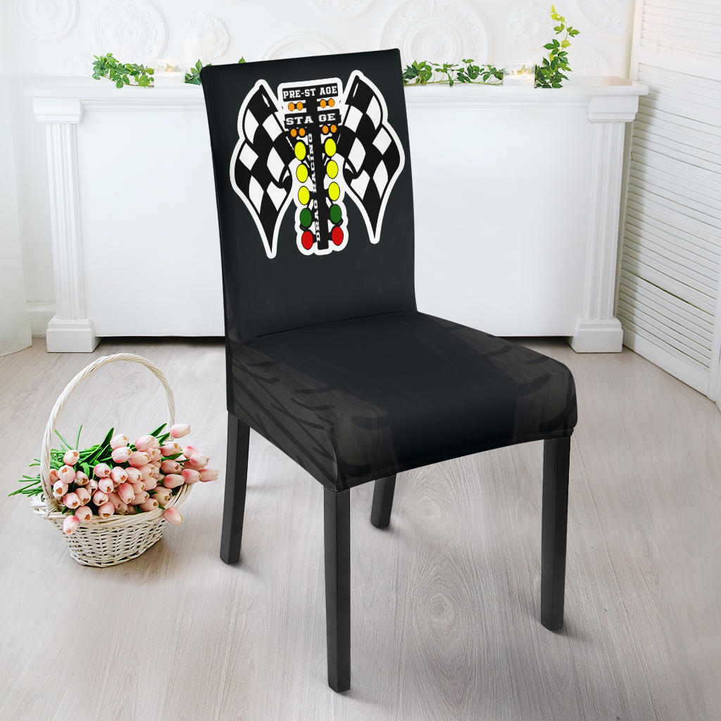 Drag Racing Dining Chair Slipcover