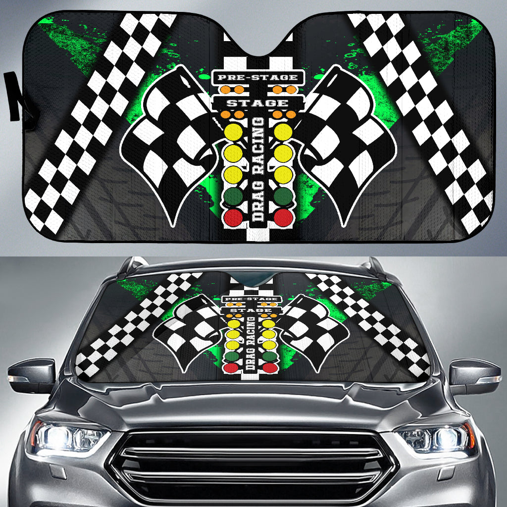 Drag Racing Windshield Sun Shade Pistachio (ABOUT 2 WEEKS DELIVERY)