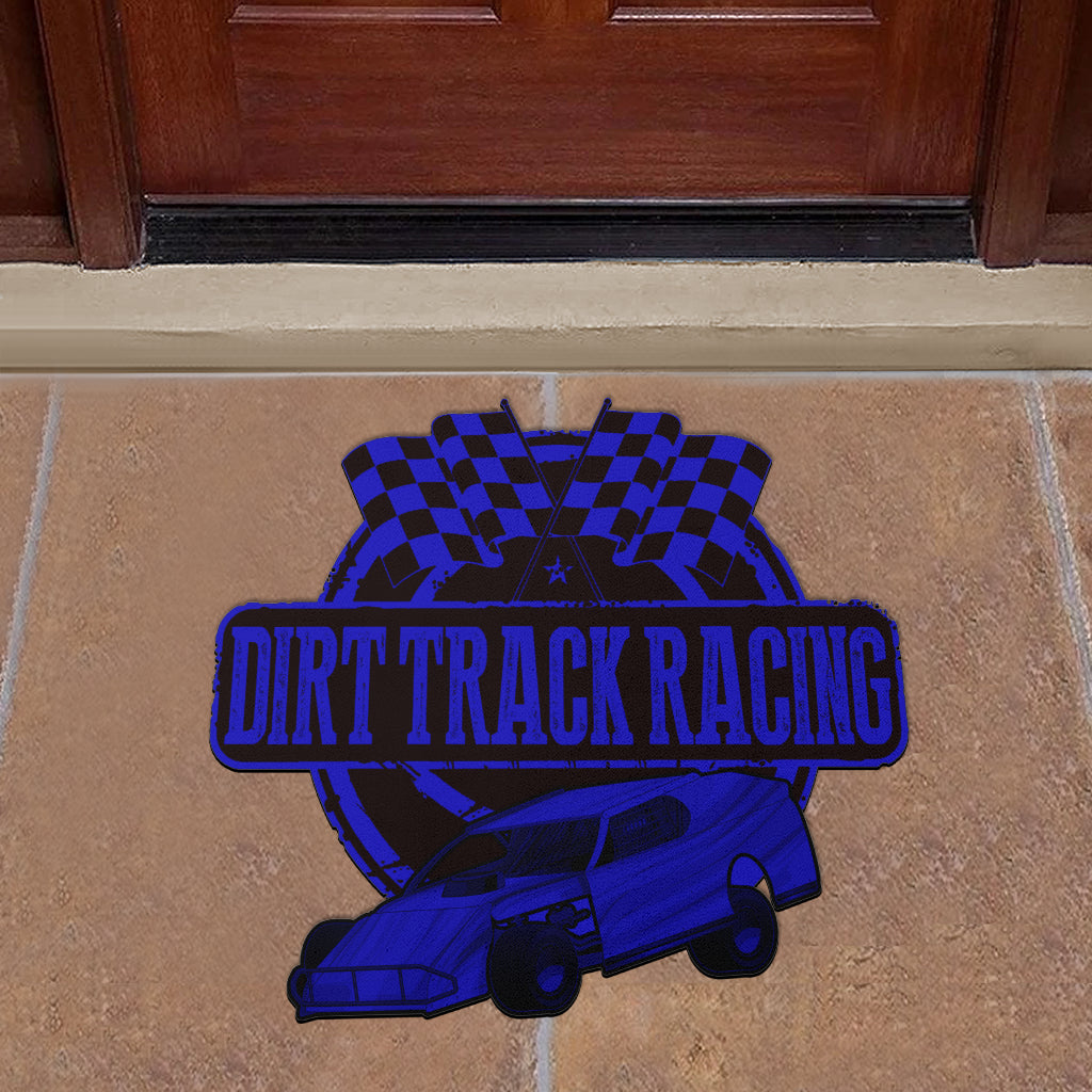 Custom shaped dirt modified door mat