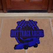 Custom shaped dirt modified door mat