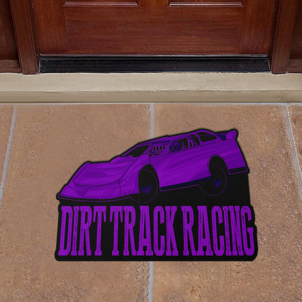 Custom shaped late model door mat