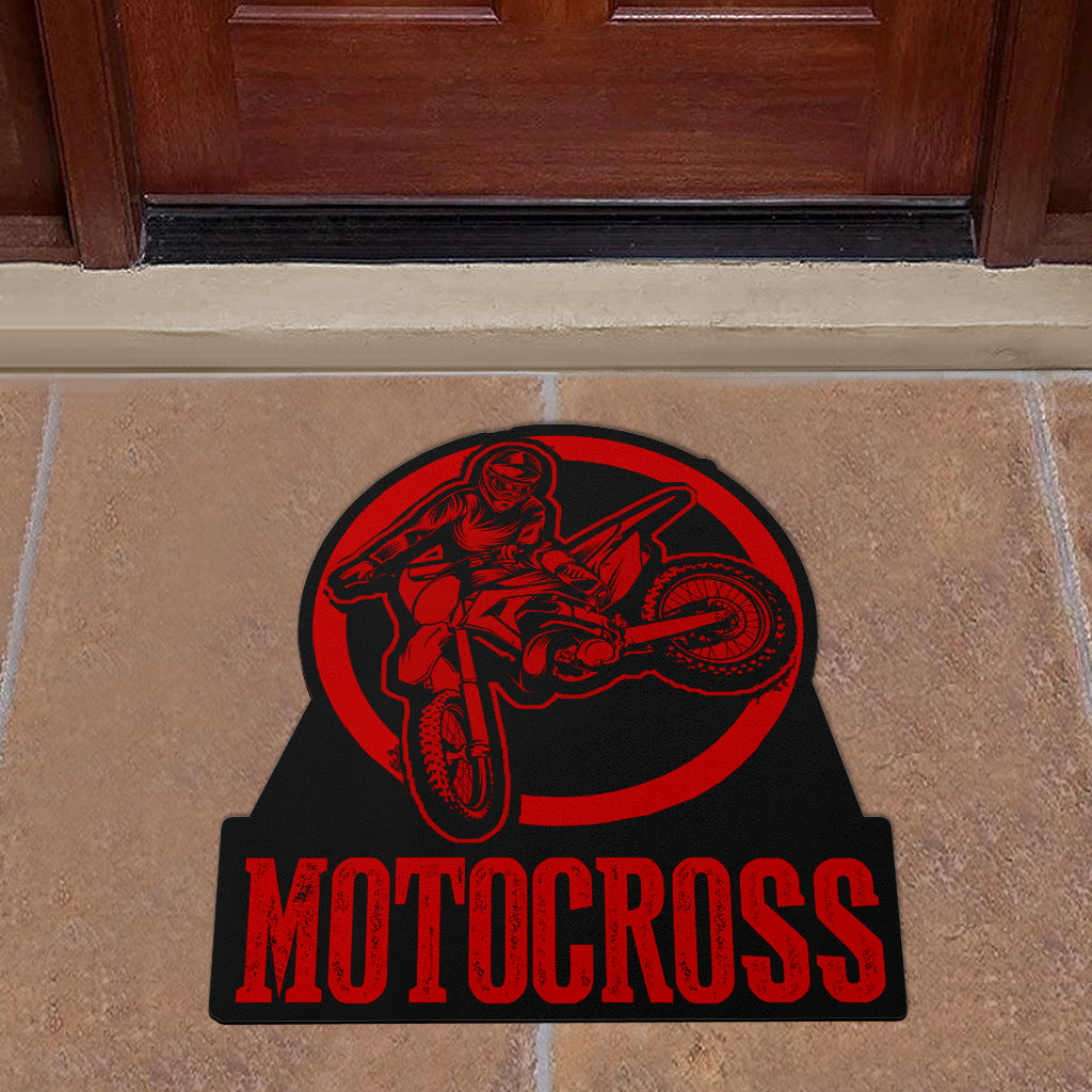 Custom Shaped Motocross Door Mat